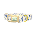 Western Desert Scene Dog Collar - plastic gold