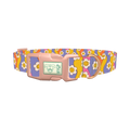 Groovy Smile Flower Dog Collar - plastic rose gold
