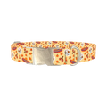 Dia de los Muertos Dog Collar - metal silver