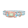 Candy Cane Star Dog Collar - plastic rose gold