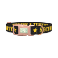 Security Star Dog Collar - plastic rose gold
