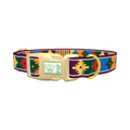 Colorful Tribal Star Dog Collar - plastic gold