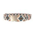 Tribal Star Pattern Dog Collar - metal gold