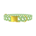 Easter Bunny Dog Collar - metal gold