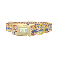 Tie Dye Dog Collar - plastic gold