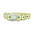St. Patrick's Smiley Dog Collar - plastic silver