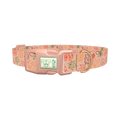 Autumn Leaves Dog Collar - plastic rose gold