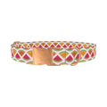 Fruit Slice Dog Collar - metal rose gold
