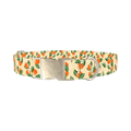 Floral Fruit Dog Collar - metal silver