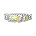 Silver Chain Design Dog Collar - plastic gold