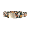 Dark Multicolor Floral Dog Collar - Thumbnail 3