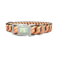 Rose Gold Chain Pattern Dog Collar - plastic silver