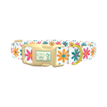 Floral Sketch Dog Collar - plastic gold