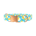 Easter Chick Dog Collar - metal rose gold
