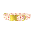 Valentine Mug and Envelope Dog Collar - metal gold