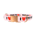 Heart Love Dog Collar - metal rose gold