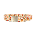 Festive Deer Gift Dog Collar - metal silver