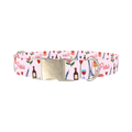 Parisian Romance Dog Collar - metal silver