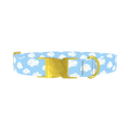Cloudy Sky Dog Collar - metal gold