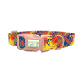Colorful Paint Splatter Dog Collar - plastic rose gold