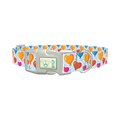 Valentine Heart Balloon Dog Collar - plastic silver