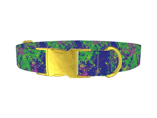 Vibrant Splatter Dog Collar