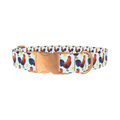 Rooster Sun Dog Collar - metal rose gold