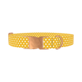Polka Dot Dog Collar - metal rose gold