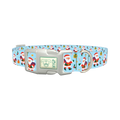 Christmas Santa Stars Dog Collar - plastic silver