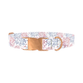 Fireworks Starburst Dog Collar - metal rose gold