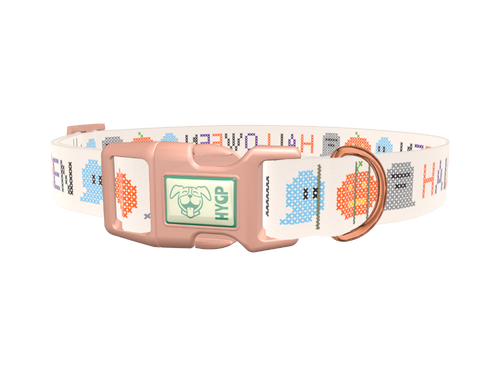 Halloween Embroidery Dog Collar