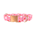 Christmas Santa Dog Collar - metal silver