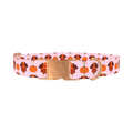 Turkey Pumpkin Pattern Dog Collar - metal rose gold