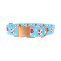 Peppermint Mitten Dog Collar - metal rose gold
