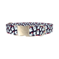 Christmas Ghost Dog Collar - metal silver