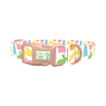 Colorful Easter Bunny Dog Collar - plastic rose gold