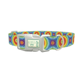 Rainbow Burst Dog Collar - plastic silver