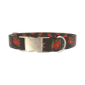 Halloween Floral Moon Dog Collar - metal gold