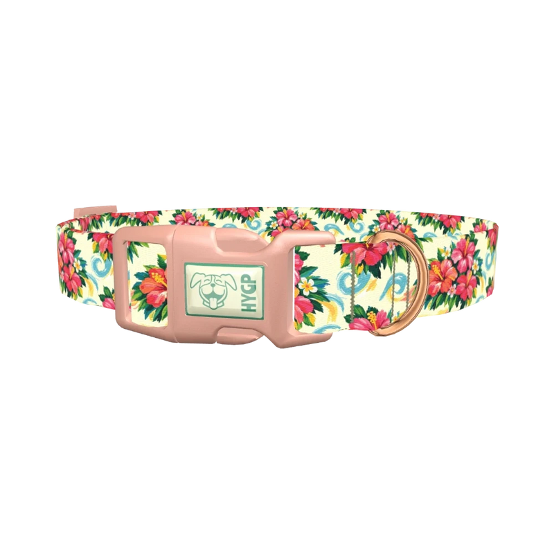 Tribal Stripes Dog Collar - plastic rose gold
