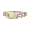 Love Heart Dog Collar - plastic gold