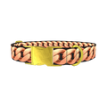 Rose Gold Chain Pattern Dog Collar - metal gold
