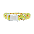 Shamrock Irish Bow Dog Collar - plastic rose gold