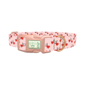 Valentine Heart Bike Dog Collar - plastic rose gold