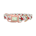 Christmas Cardinal Dog Collar - plastic rose gold