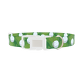 Golf Course Dog Collar - plastic silver