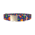 Festive Gift Dog Collar - metal silver