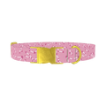 Constellation Pattern Dog Collar - metal gold