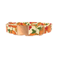 Autumn Pumpkin Dog Collar - metal rose gold
