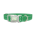 Football Field Dog Collar - plastic silver