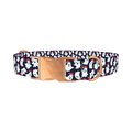 Christmas Ghost Dog Collar - metal rose gold